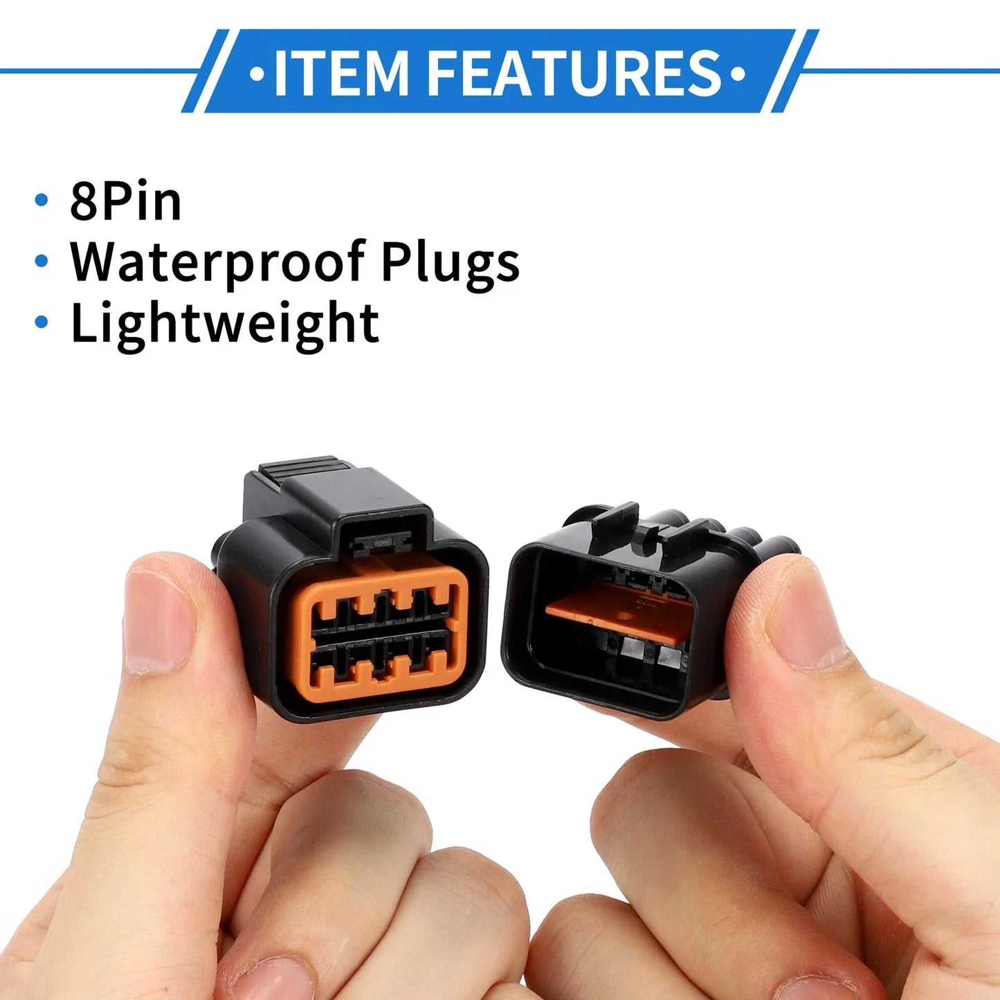 8 Pin Front Headlight Connector Plug for Hyundai & Kia (2010-2023)