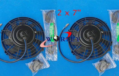 7" 12V Universal Slim Electric Radiator Cooling Fans for Cars