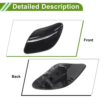 Washer Nozzle Cover Cap for Porsche Cayenne Turbo (2003-2010) Black
