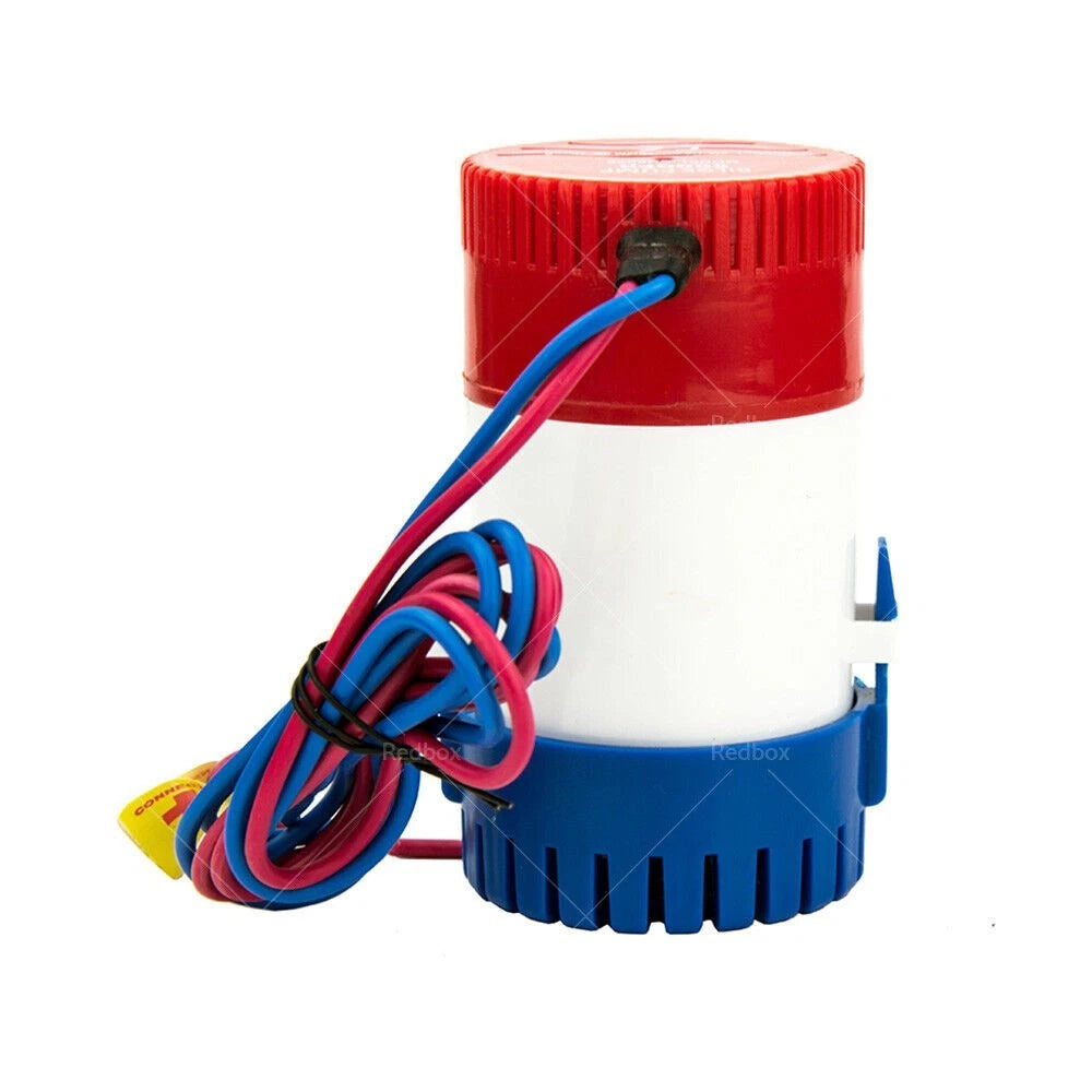 500GPH 12V Submersible Bilge Water Pump for Caravan Camping Marine Boat