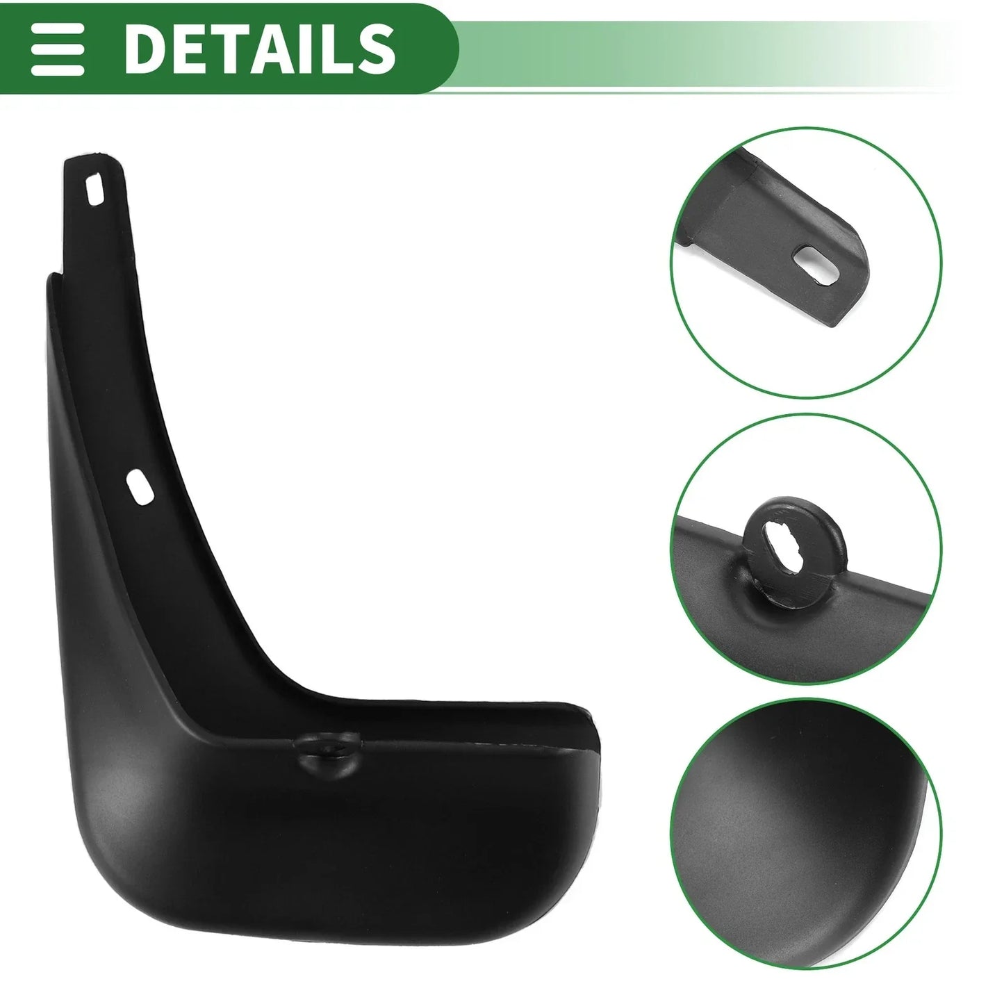 Mud Flaps Splash Guards for Hyundai Verna (2010-2014) with Mount Accessories