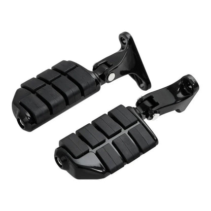 Black Rear Passenger Footpegs for Harley Touring (1993-2025)