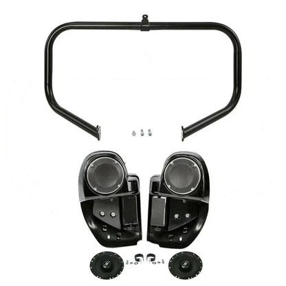 6.5" Lower Vented Fairings with Speakers for Harley Touring (2014-2024)