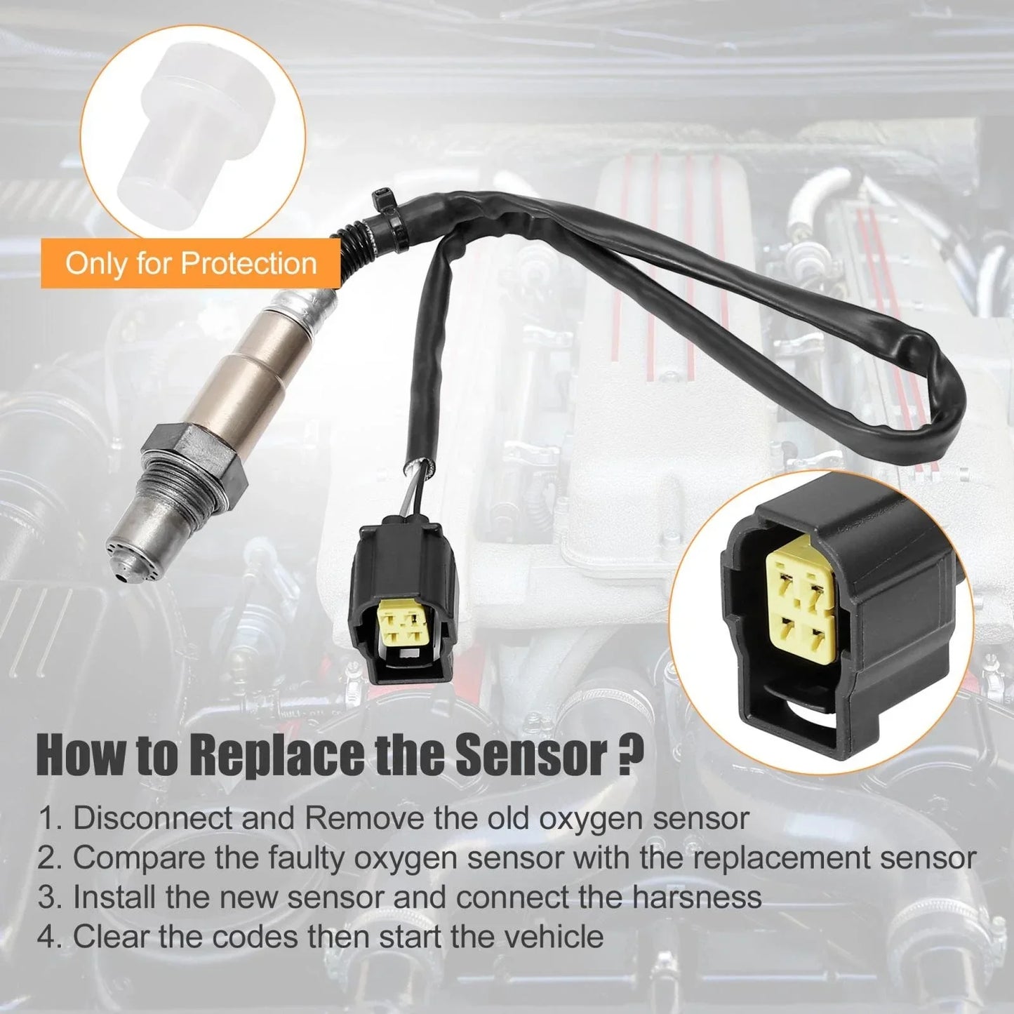 Oxygen Sensor for Dodge Caliber 2007-2010 - Air Fuel Ratio O2 Upstream