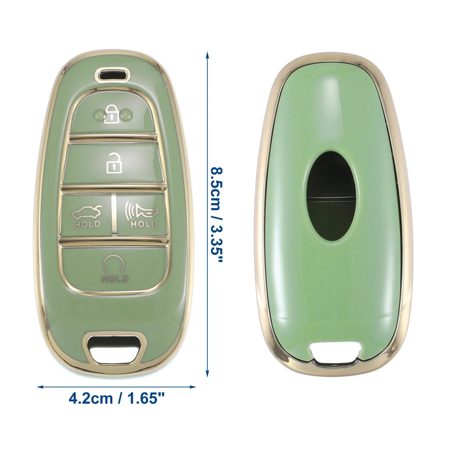 TPU 5 Button Keyless Entry Remote Key Fob Cover for Hyundai Tucson (2016-2023)