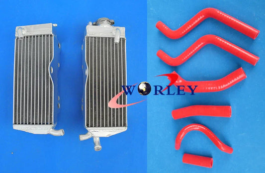 Aluminum Radiator & Silicone Hose for Honda CR250R 1990-1991