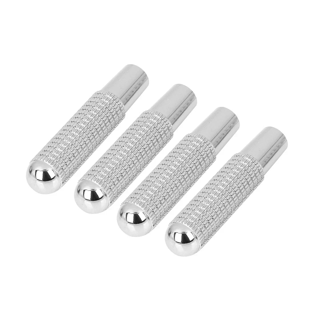 4 Pcs Silver Tone Bolt-On Door Lock Knobs for Benz C E S Class (2000-2023)