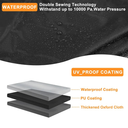 Waterproof UTV Cover for Honda Pioneer 700 Black 210D-PU (2014-2023)