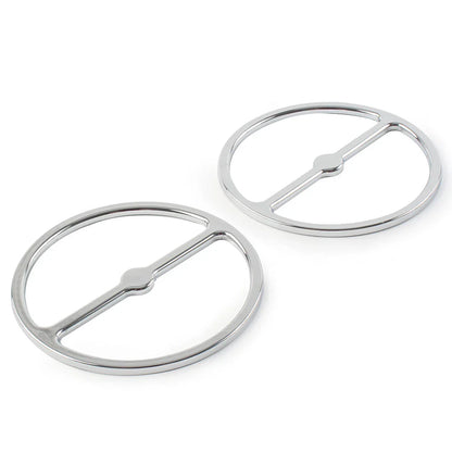 Chrome Speaker Trim Ring Covers for Harley Electra Tri Glide (2014-2023)