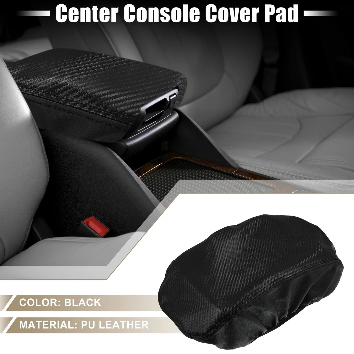 Car Center Console Pad Armrest Seat Box Cover for Chrysler 300 (2011-2022)