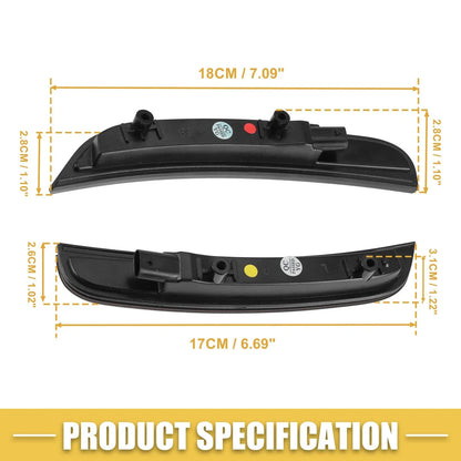Front Rear LED Side Marker Lights 2 x Amber Red for Dodge (2010-2023)