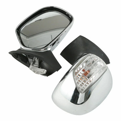 Chrome Rear View Mirrors Clear Lens for Honda Goldwing GL1800 (2001-2017)