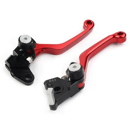 Dirt Clutch Brake Levers RED for Kawasaki KLX250 D-TRACKER (1993-1997)