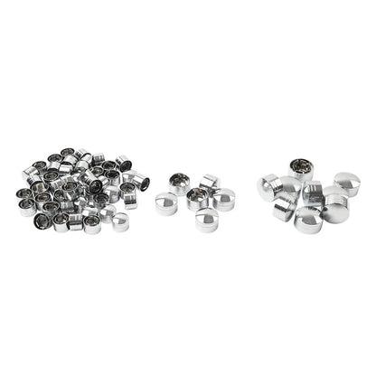 63 Pcs Chrome Engine Topper Bolt Caps for Harley Softail FXST (2000-2006)