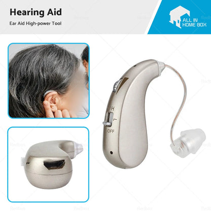 High-Power Rechargeable Hearing Aid for Severe Loss - BTE Tool Kit