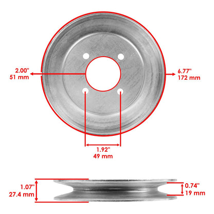 Deck Spindle 54 Inch Replacement for John Deere Z915E Z920M Z950M (2013–2018)