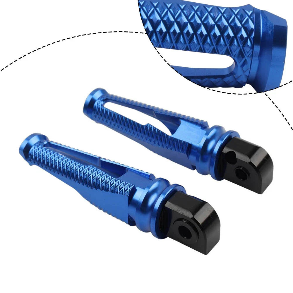 Blue Rear Passenger Foot Pegs for Yamaha YZF R1 R6 R1M R1S
