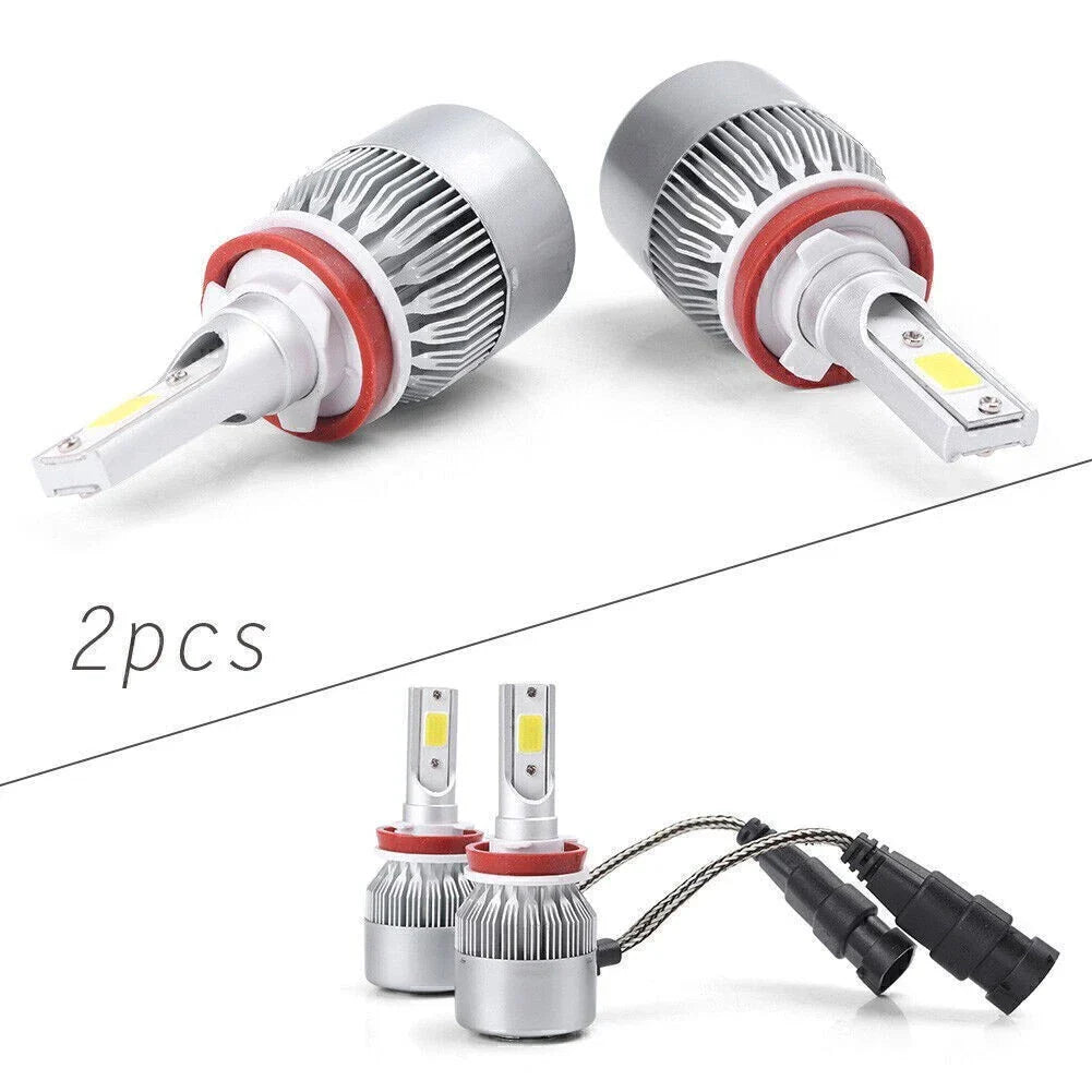 36W COB LED White Headlight Bulbs for H8 H9 H11 (6000K)