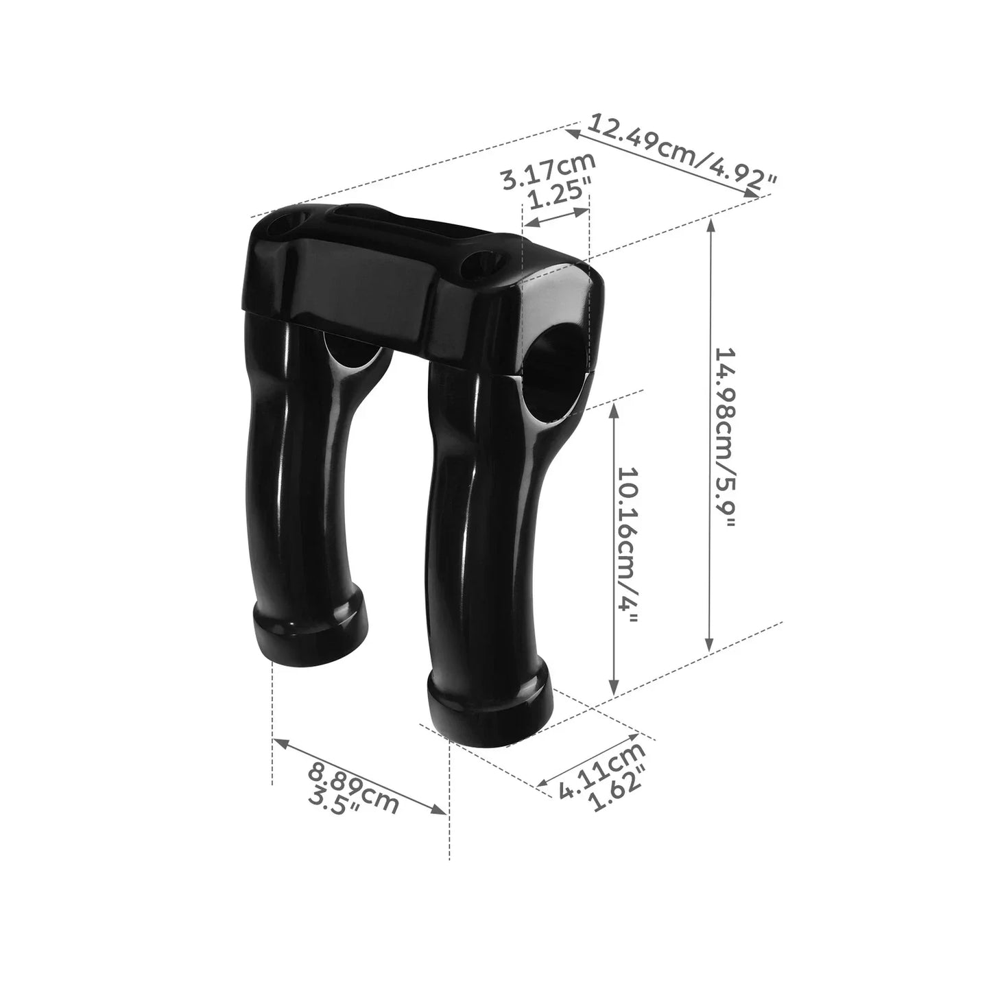 4" Handlebar 1.25" Bar Riser Clamp for Harley Breakout FXBR FXBRS (18-25)