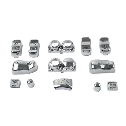 Hand Control Switch Housing Button Cap Chrome for Harley Road Electra (2009-2023)