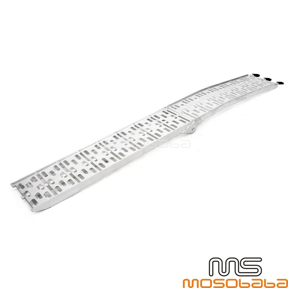 7.5 ft Aluminum Foldable Loading Ramp for Motorcycle ATV UTV Lawn Mower Truck