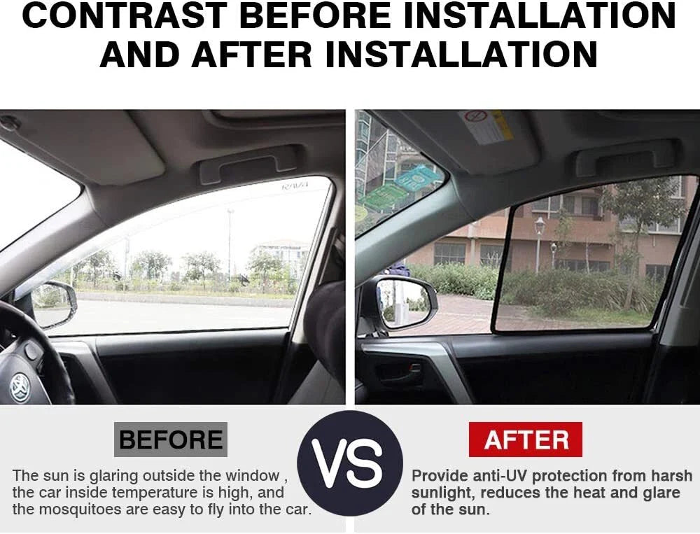 Magnetic Window Sun Shade for Toyota RAV4 2019-2022 Rear Side Mesh