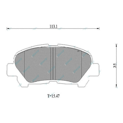 Rear Disc Brake Pad Set for Toyota Kluger GSU40R GSU45R V6 2GR-FE 3.5L 2007~2014