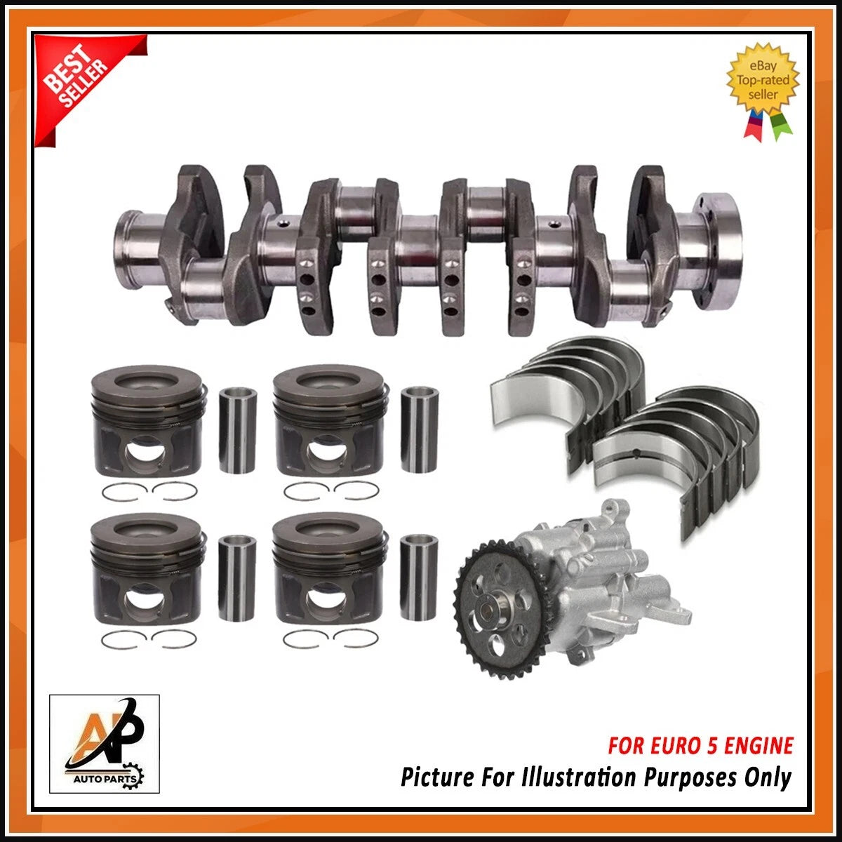 Crankshaft Rebuild Kit for Ford Transit 2.2 TDCi Diesel (2011–2014)