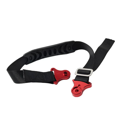 Red Universal Adjustable Motorcycle Fork Rear Seat Rescue Strap Sling