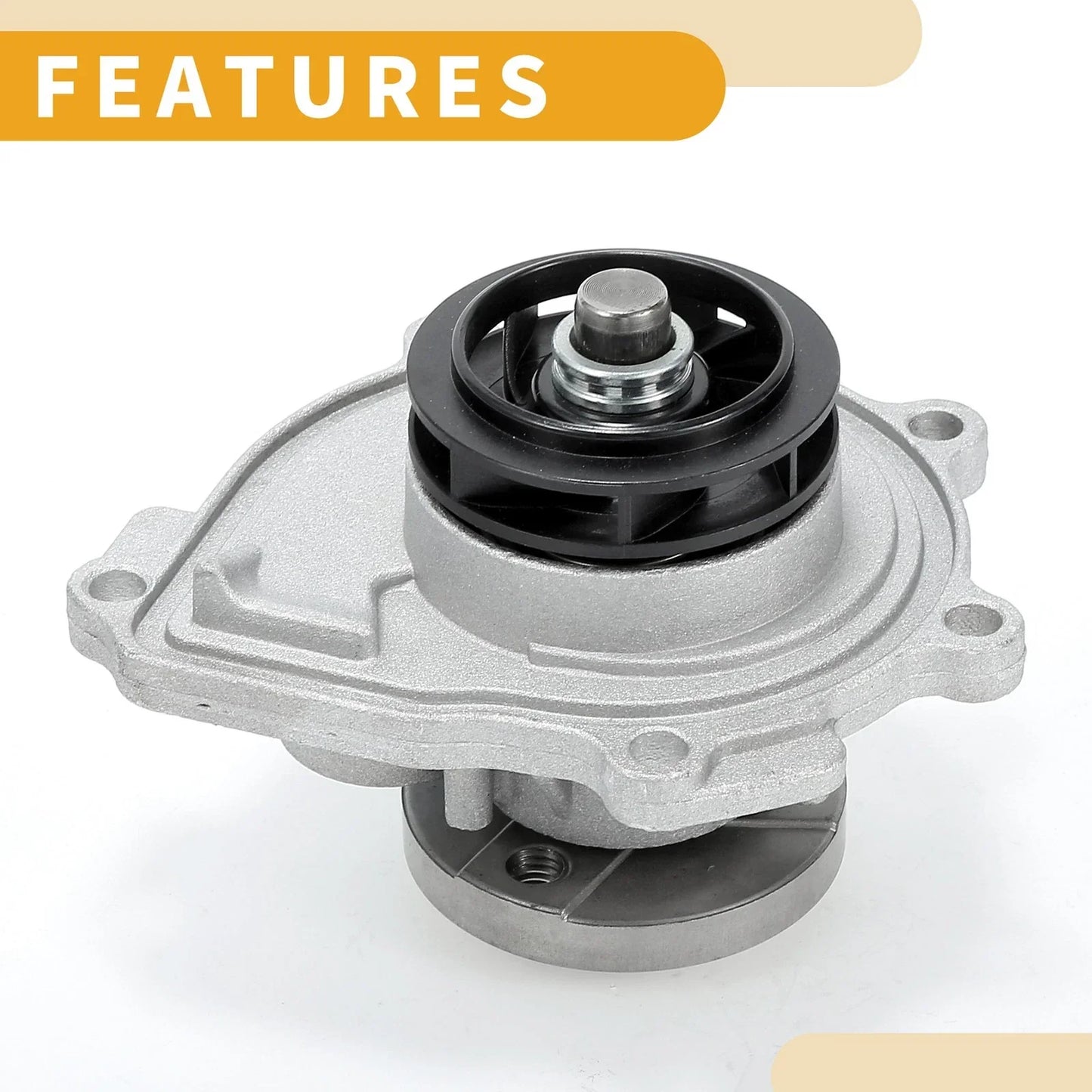 Water Pump for Chevrolet Aveo I4 1.6L DOHC 2009-2011 with Gasket