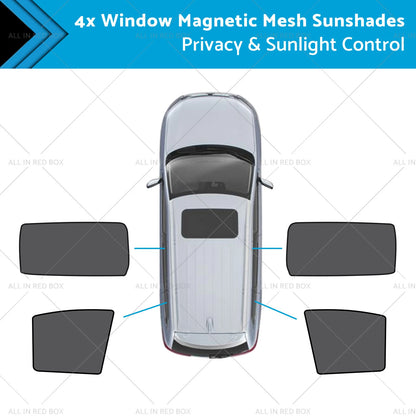 Rear Port & Triangular Window Magnetic Sunshades for Kia Carnival (2022-2023)