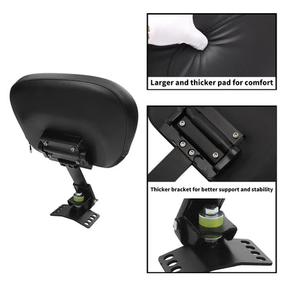 Plug-In Driver Rider Backrest for Harley Street Glide (1997 - 2025)