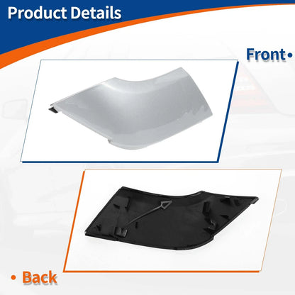Front Car Bumper Tow Hook Cover for Mercedes-Benz CLS (2012-2018) Silver Tone