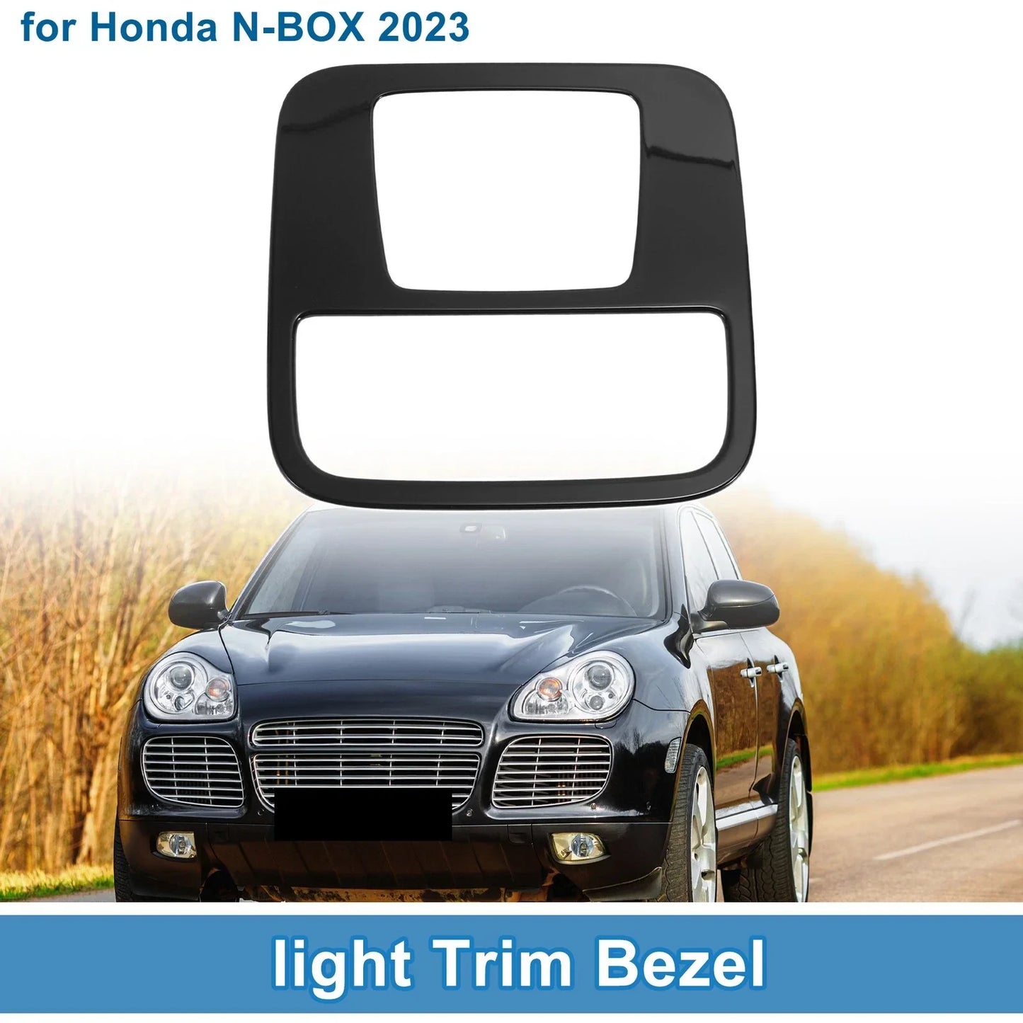 Front Row Light Trim Bezel for Honda N-BOX (2023) Black