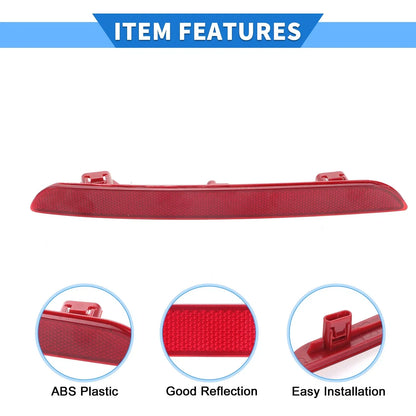 Rear Left Bumper Reflector for Honda Civic 2022-2023 Red