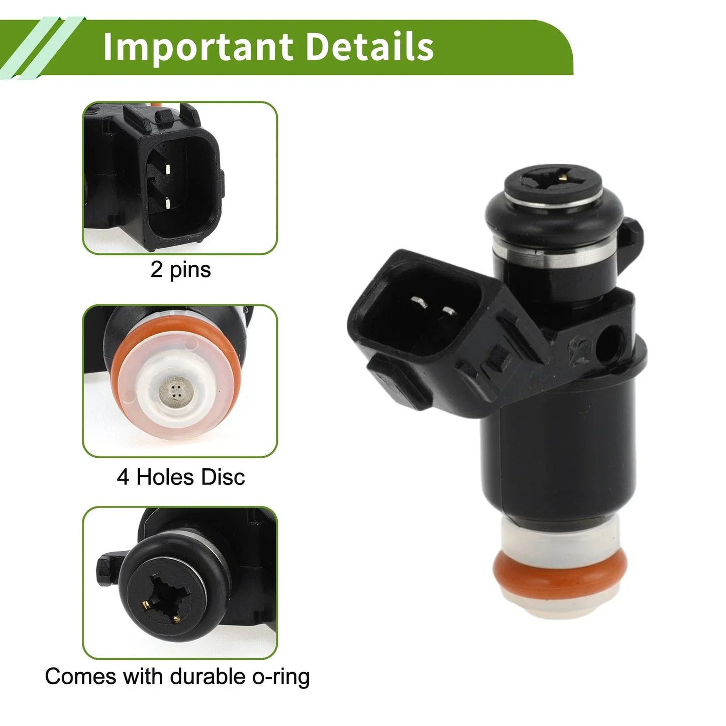 Fuel Injector 1 x No.16450PLC003 for Honda Civic Si 2.0 (2002-2005)