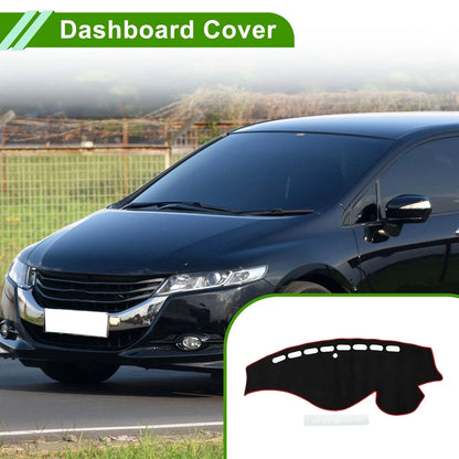 Dashboard Cover Mat for Honda Odyssey 2009-2014 Sun Protector Pad Black Red