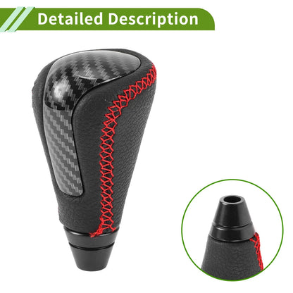 Automatic Gear Shift Knob for Lexus GS300 2006-2011 Plastic Faux Leather Black Red