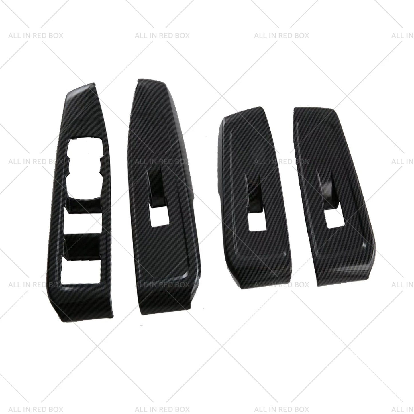 4 x Carbon Window Control Panel Switch Covers for Ford Ranger