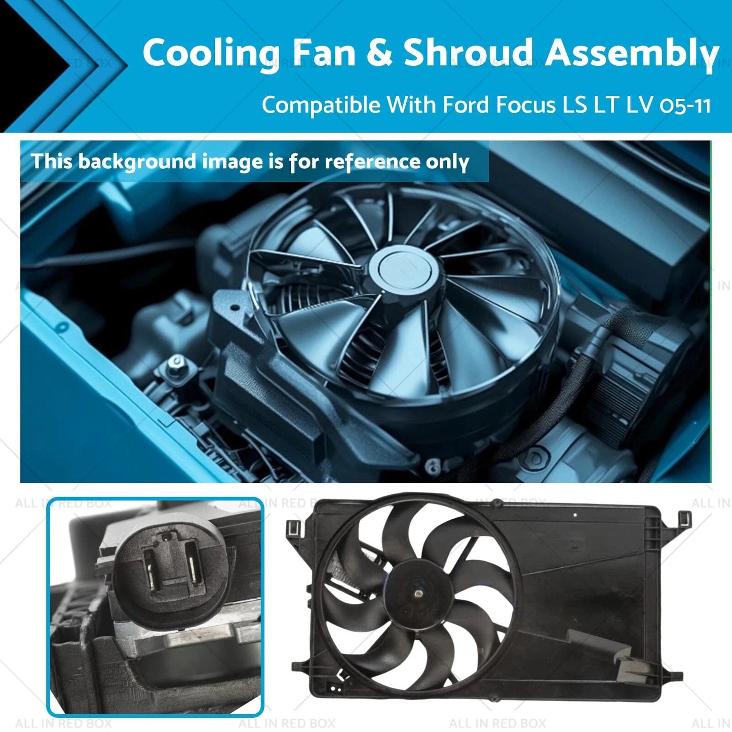 Radiator Fan Shroud Assembly for Ford Focus (2005-2011)
