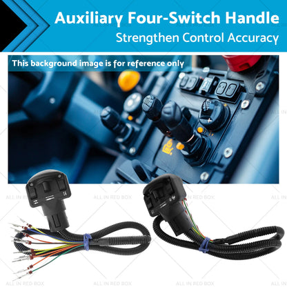 Left & Right Auxiliary Four-Switch Handle for Bobcat Skid Steer Loaders