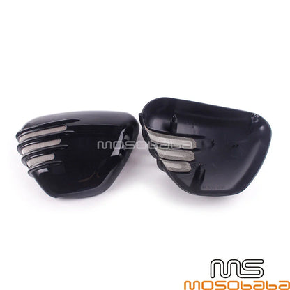 Black Battery Side Covers for Triumph Bonneville Street Twin 900 (16-23)