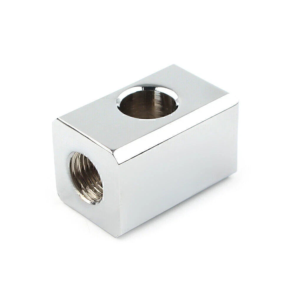 Chrome Headlight Mounting Block for Harley Custom Headlight