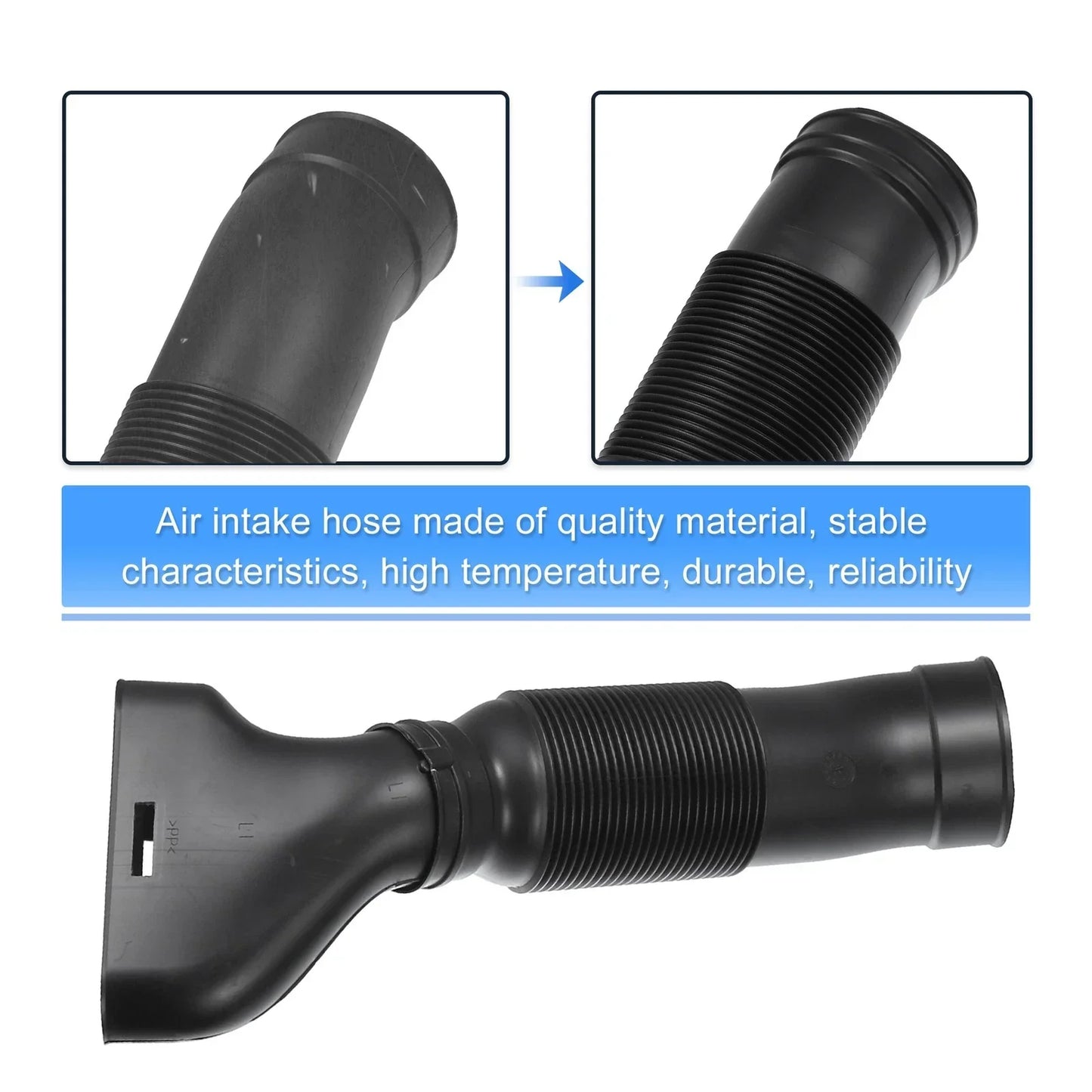Car Air Intake Hose Tube for Mercedes-Benz C240 C320 (2001-2005) Black