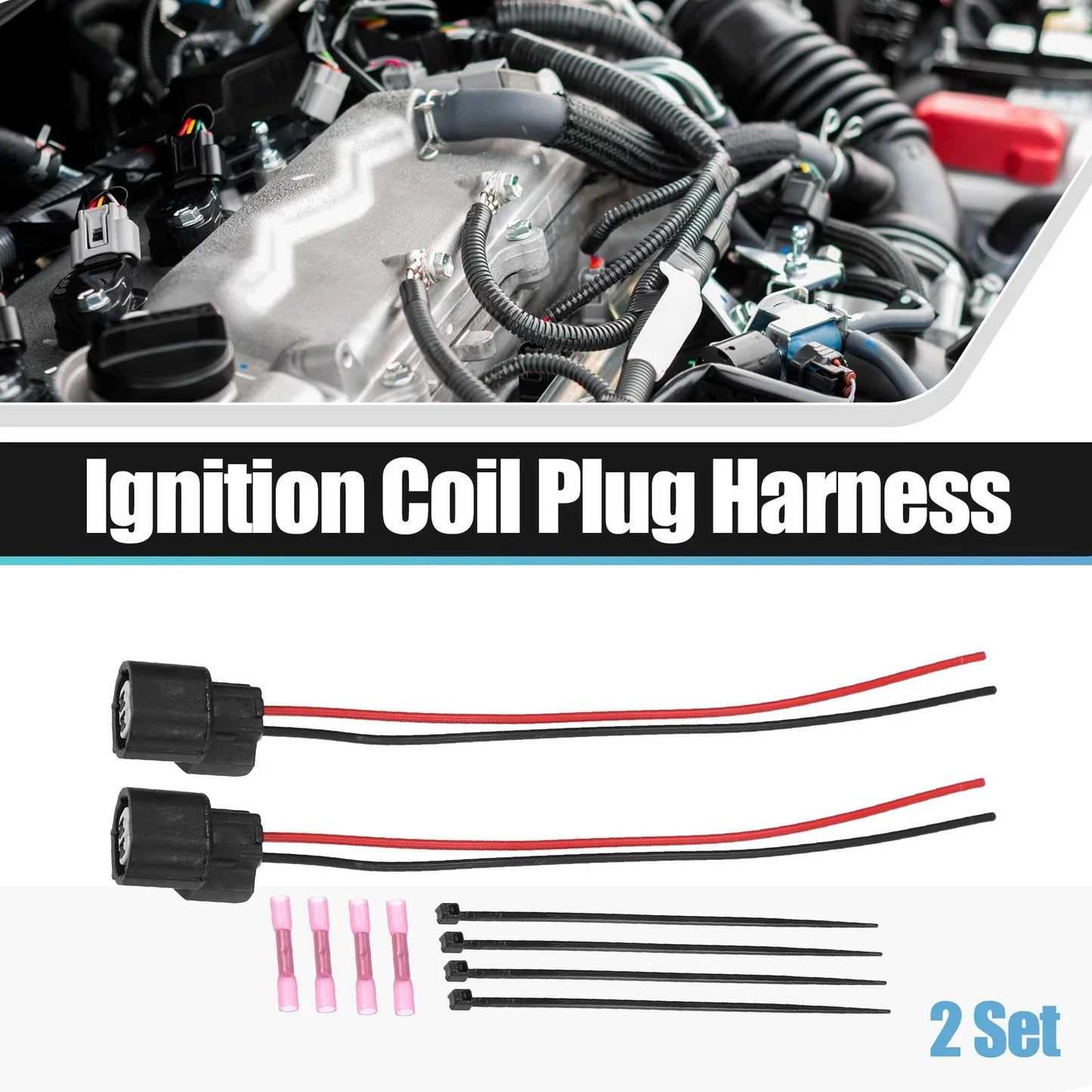 Fuel Injector Wire Pigtail Connector Repair Kit for Honda Pioneer 1000 (2016-2023)
