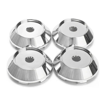 4 x Universal 68mm Chrome Rim Hub Caps for Wheel Center Cap