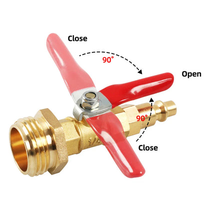 1/4 Inch Male Quick Connect Plug for RV Winterize Blowout Adapter
