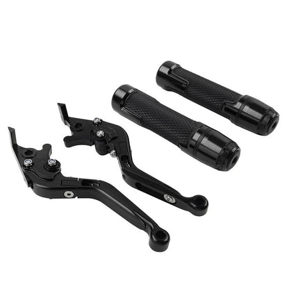 Black Extendable Brake Clutch Levers & Grips for Benelli TRK502/X (2017-2023)
