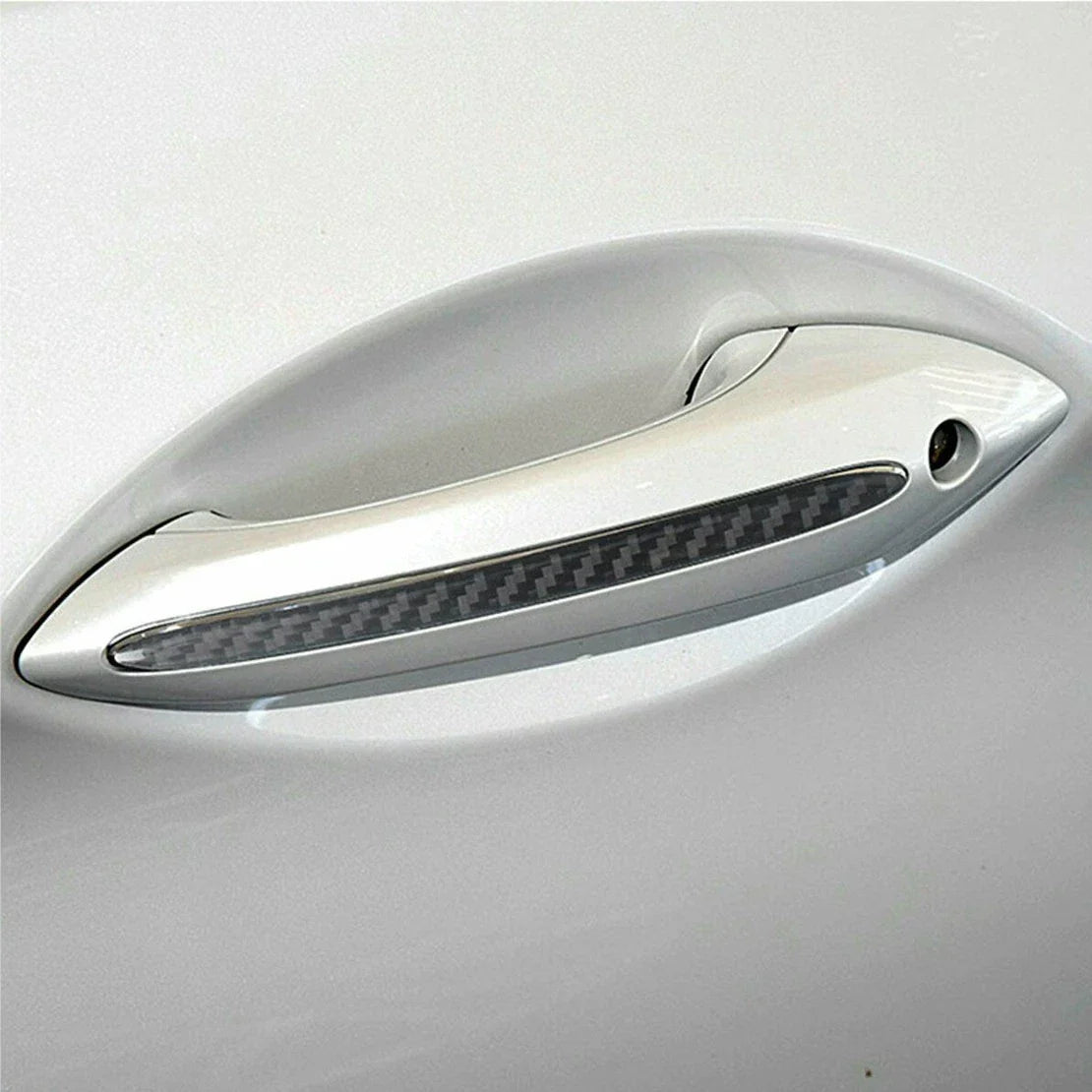 4pcs Carbon Fiber Door Handle Trims for BMW 5 Series F10 F11 F18 (2011-2017)