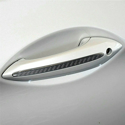 4pcs Carbon Fiber Door Handle Trims for BMW 5 Series F10 F11 F18 (2011-2017)
